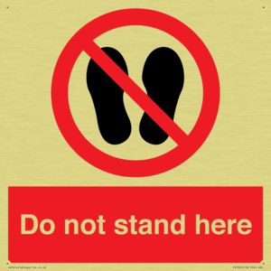 Do not stand here